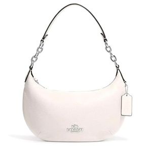 Coach Payton Hobo in Silver/Chalk